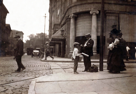 1911 10 year old newsboy - New Bedford, MA. - www.WhalingCity.net